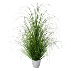 104096-40 Grasbusch im weissen Kunststofftopf