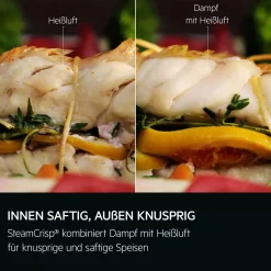 AEG Multifunktion-Einbaubackofen mit Dampf GB5070SB