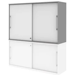 Aufsatzelement mit Schiebetüren und Schloss Techno 19