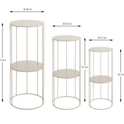 Blumensäulen 3er-Set Enno