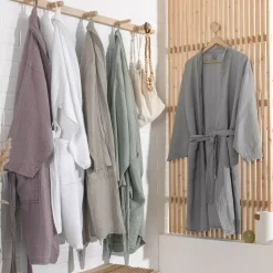 casaNOVA Musselin Bademantel Musselin