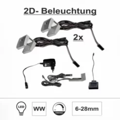 2D- LED- Clip 2er- Set Minoa