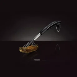 Dreireihige Grillbürste mit Messingborsten