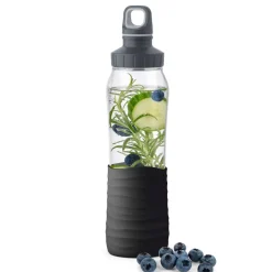 Drink2GO GLAS Trinkflasche SV 07 L Schwarz N3100100