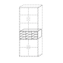 Fächereinsatz für A4-Papier Techno 19