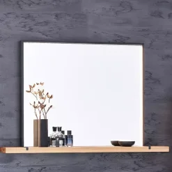 Hängespiegel mit LED-Beleuchtung Steel