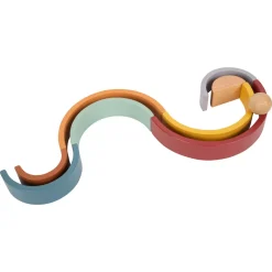 Holzbausteine Regenbogen Safari