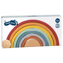 Holzbausteine Regenbogen Safari