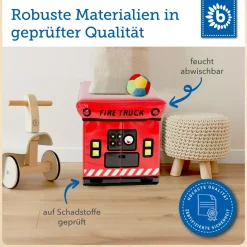 2in1 Staubox und Sitzbank Feuerwehr