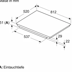 Induktionskochfeld mit Rahmen aufliegend iQ500/ED877HWC1E
