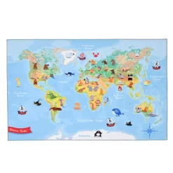 Kinderteppich Weltkarte