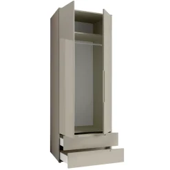 Kleiderschrank Melamin Champagner Jenna