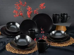 Kombiservice 16-teilig Black matt