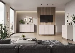 Kommode mit 1 Tür und 4 Schubkästen FAKTA LOMENA