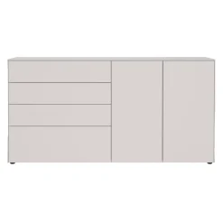 Kommode mit 2 Türen und 4 Schubkästen FAKTA LOMENA