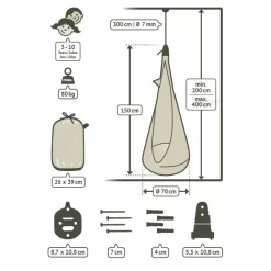 LA SIESTA Joki JCD70-33 Kinder-Hängehöhle Joki