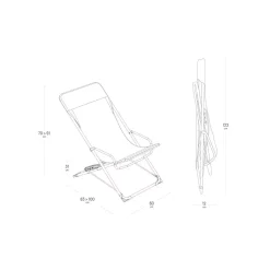 Lafuma Mobilier Liegestuhl TRANSASWING