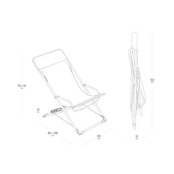 Lafuma Mobilier Liegestuhl TRANSASWING