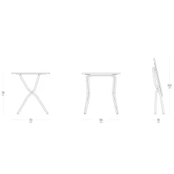 Lafuma Mobilier Tisch BALCONY