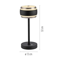 LED Akku-Tischleuchte PURE Falling Rings