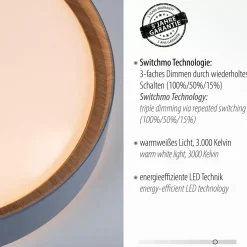 LED-Deckenleuchte Emilia