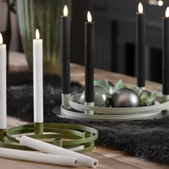 LED-Echtwachsstabkerzenset 2-teilig -