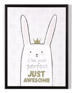 Leinwanddruck "I'm not perfect"