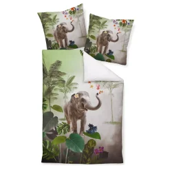 Mako-Satin Bettwäsche modern art