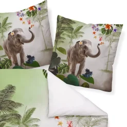 Mako-Satin Bettwäsche modern art