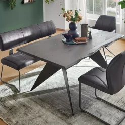 MONDO Bank mit Rückenlehne Moka