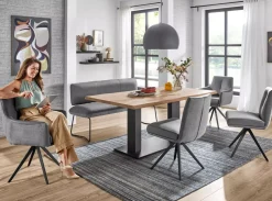 MONDO NATUR Sitzbank mit Rückenlehne Folara