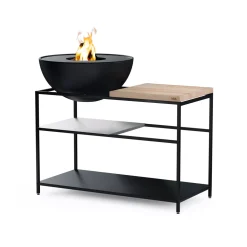 Outdoor-Küche mit integriertem Grillset FIRE KITCHEN/ BOWL 70 Plancha