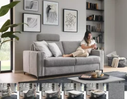 Schlafsofa, Rücken unecht HU-LS23121