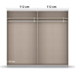 Schwebetürenschrank 2-türig Apollon