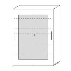 Schwebetürenschrank 2-türig Objekt Plus 194