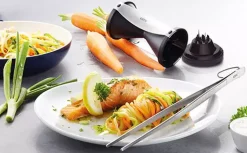 Set: Spiralschneider und Küchenpinzette Spirelli Set