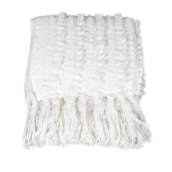 Strickdecke mit Fransen Nala