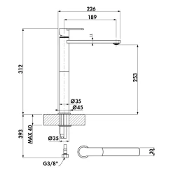 Waschtischarmatur Glam 2 5011287