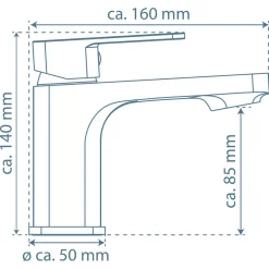 Waschtischarmatur Madagaskar 43106