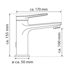 Wasserwerk Waschtischarmatur WT 12 601206