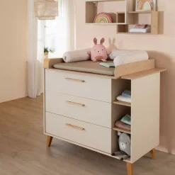 Wickelkommode breit mit Wickelaufsatz Jil