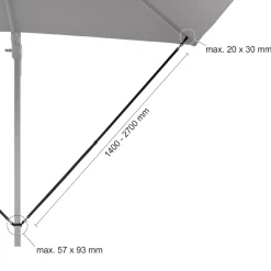 Windsicherung für Ampelschirme